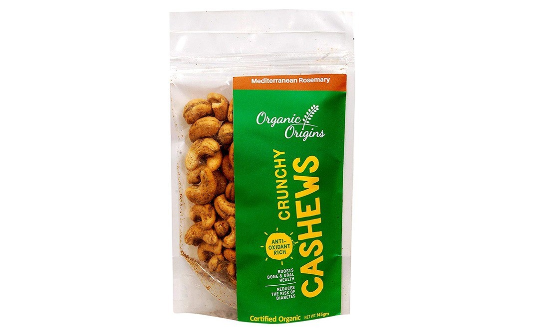 Organic Origins Crunchy Cashews    Pack  145 grams